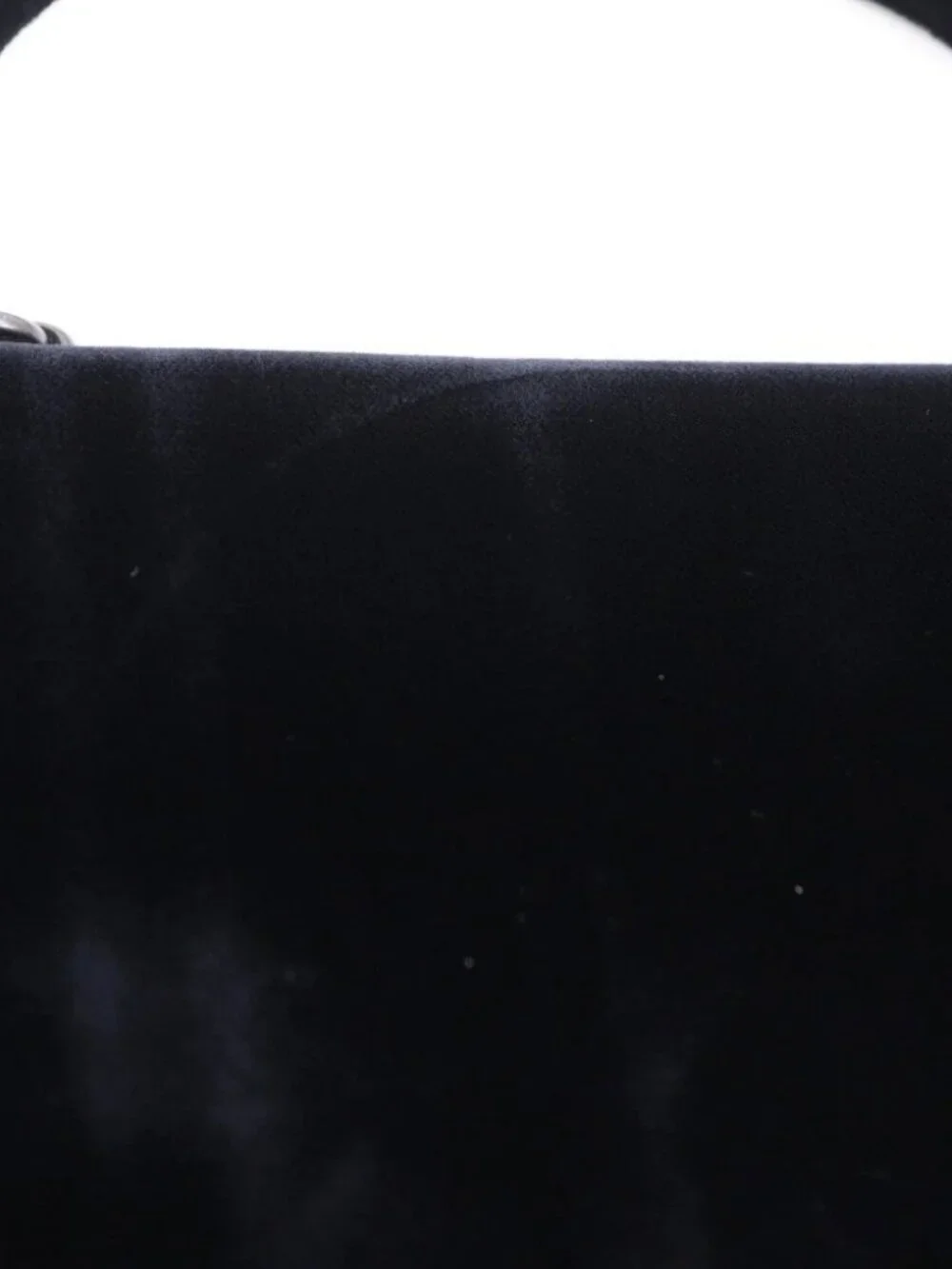 PRADA One handle Handbag vintage NERO black Velor Women